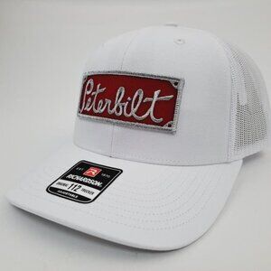 Retro 80s Peterbilt Embroidered Patch Richardson 112 Trucker Snapback Cap 379